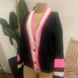 Oversized varsity sweater